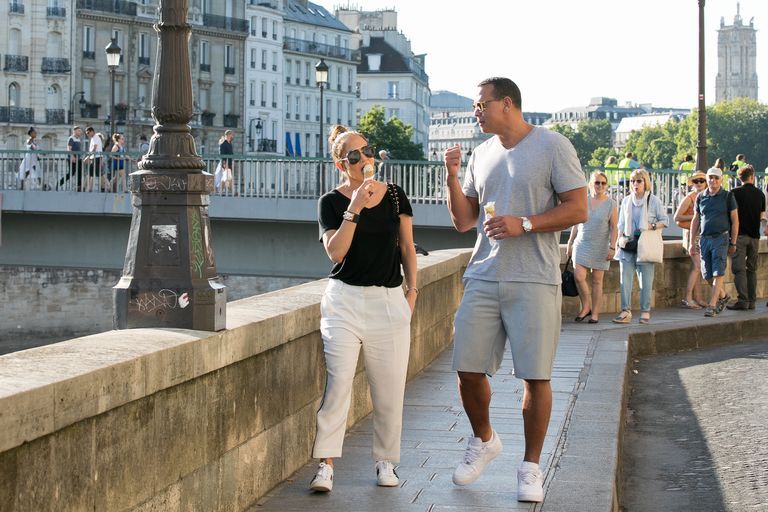 Jennifer Lopez and Alex Rodriguez  Sighting In Paris -  June 18, 2017