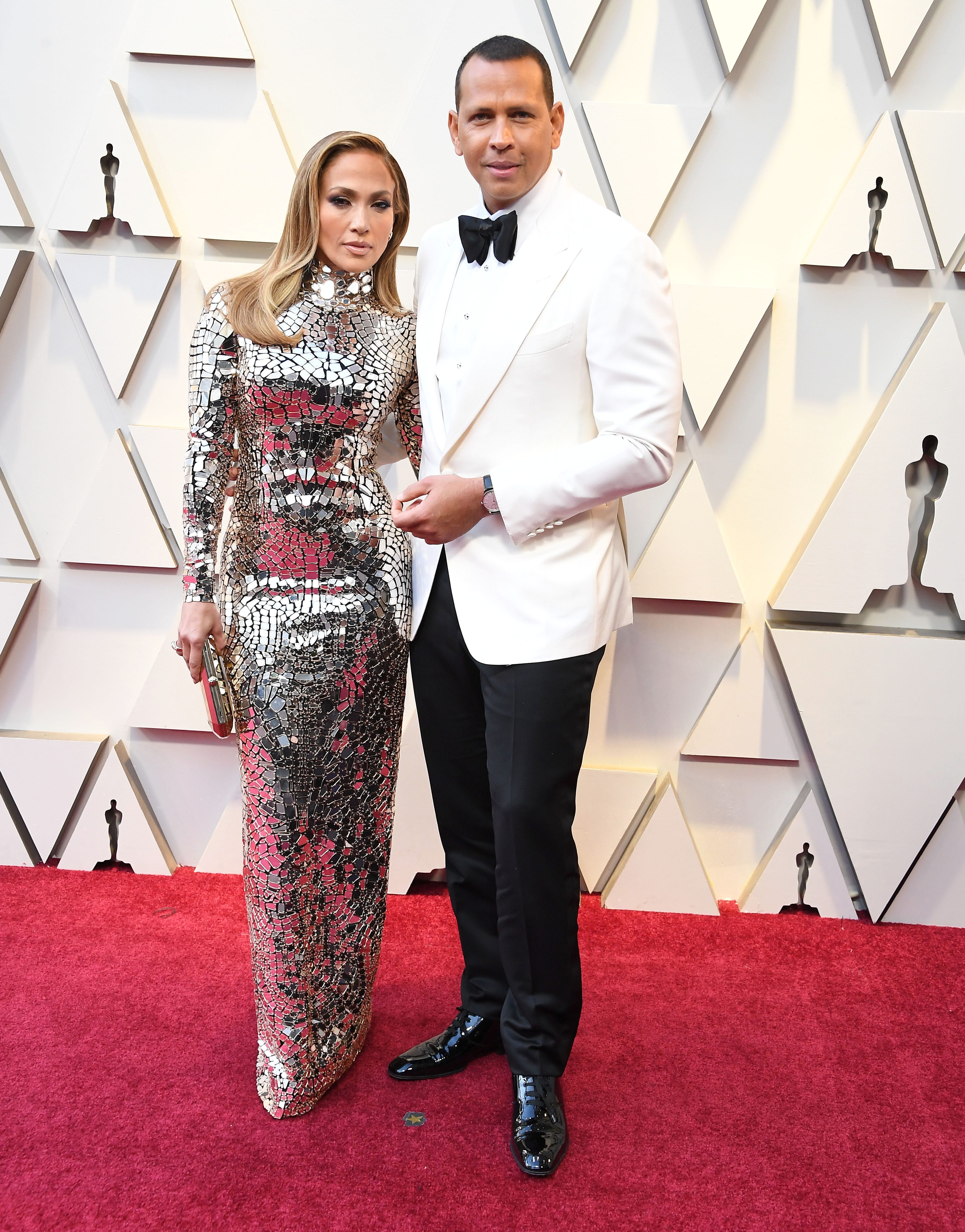 Jennifer Lopez and Alex Rodriguez Show PDA on Vanity Fair Oscars After ...