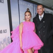 Jennifer Lopez and Alex Rodriguez attend the world premiere...