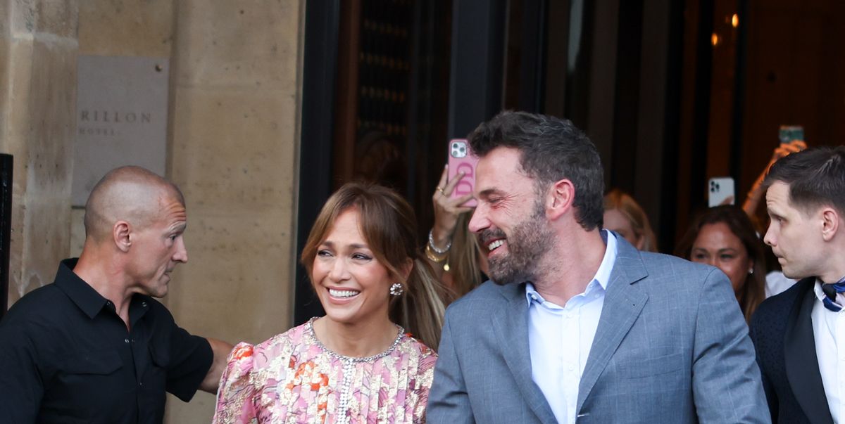 See Jennifer Lopez's Head-to-Toe Floral Gown on Paris Honeymoon