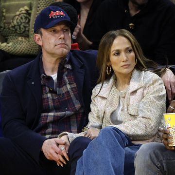 ben affleck and jennifer lopez at the los angeles lakers game
