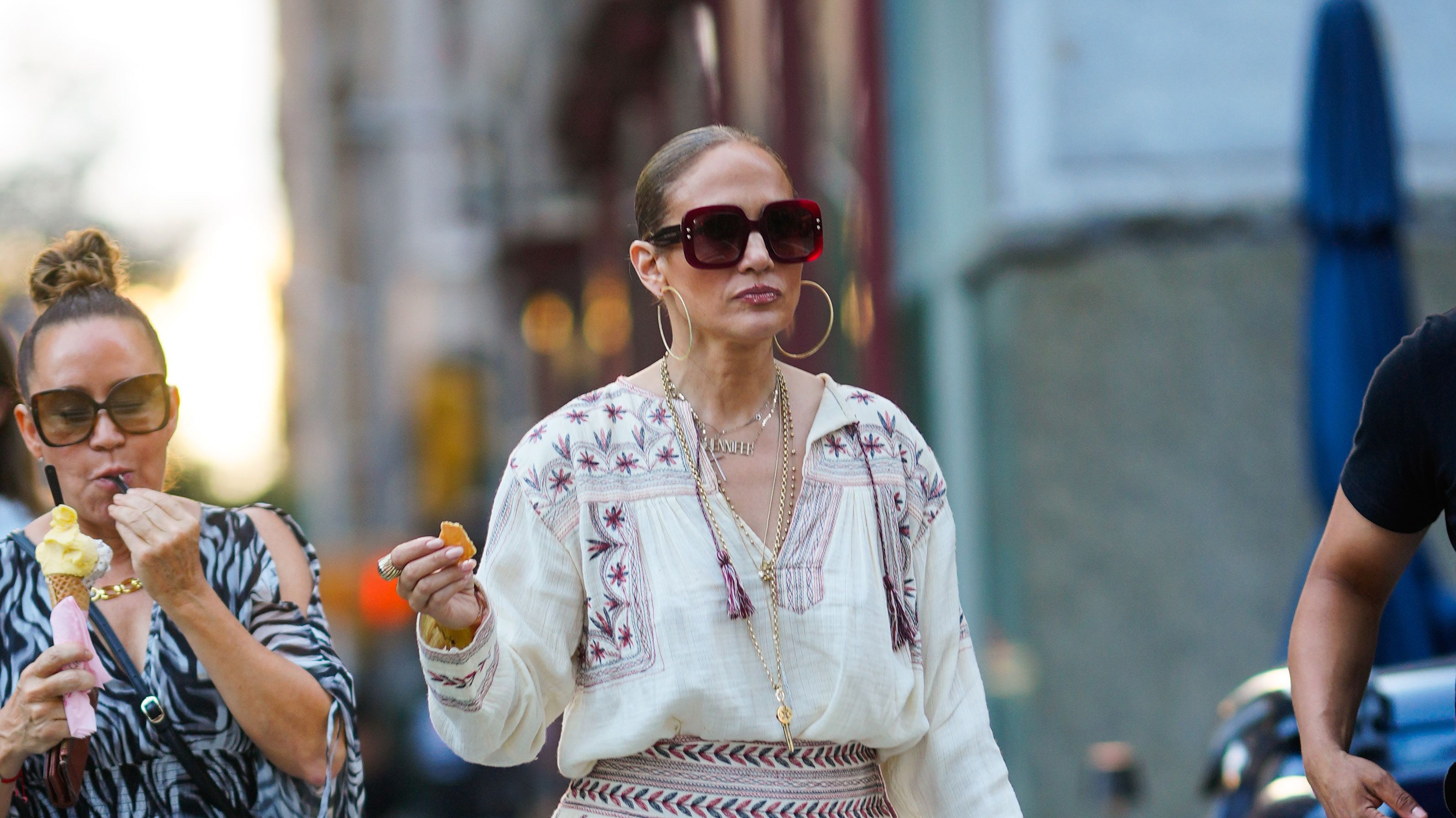 Jennifer Lopez Paired the Cutest Boho Minidress With an Unexpected