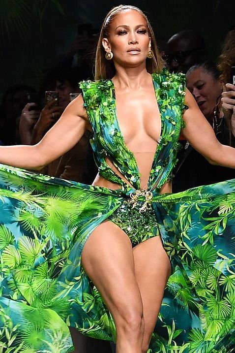 Jennifer Lopez Just Walked the Versace Runway in Her Iconic Grammys Dress