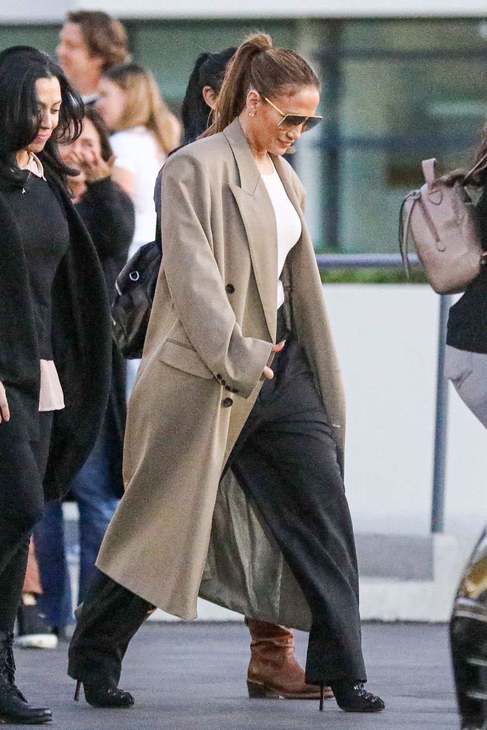Jennifer Lopez Does Business Casual in a Baggy Suit and Heels