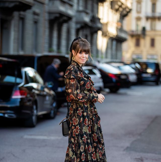 Wear a lace dress with a top-handle bag., This Is How You Should Be Styling  Your Maxi Dress This Season, According to Street Style Stars