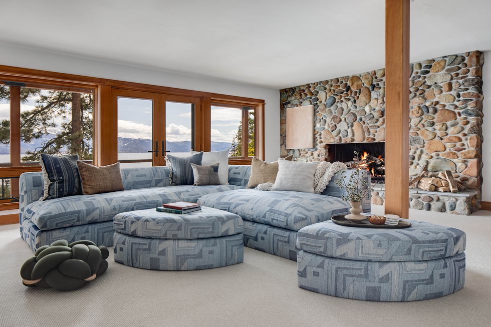 blue sectional