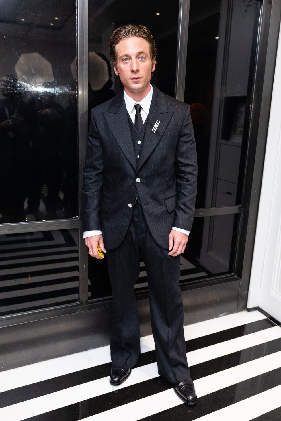 jeremy allen white at the mark hotel: 2025 met gala departures