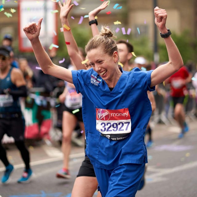 Nurse Jessica Anderson running at the London Marathon 2019 denied world record due to uniform