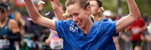 Nurse Jessica Anderson running at the London Marathon 2019 denied world record due to uniform