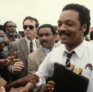jesse jackson shaking supporters' hands