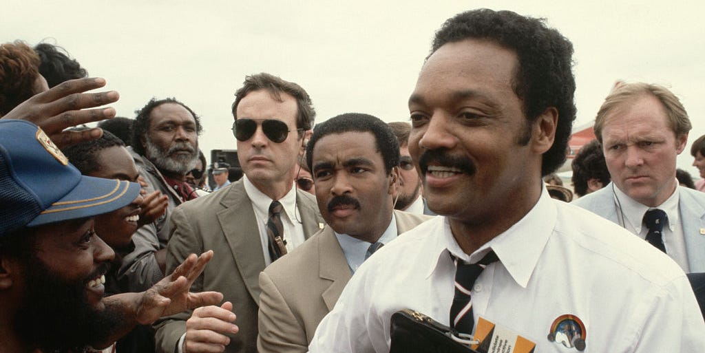 Jesse Jackson Shaking Supporters' Hands jesse jackson shaking supporters' hands