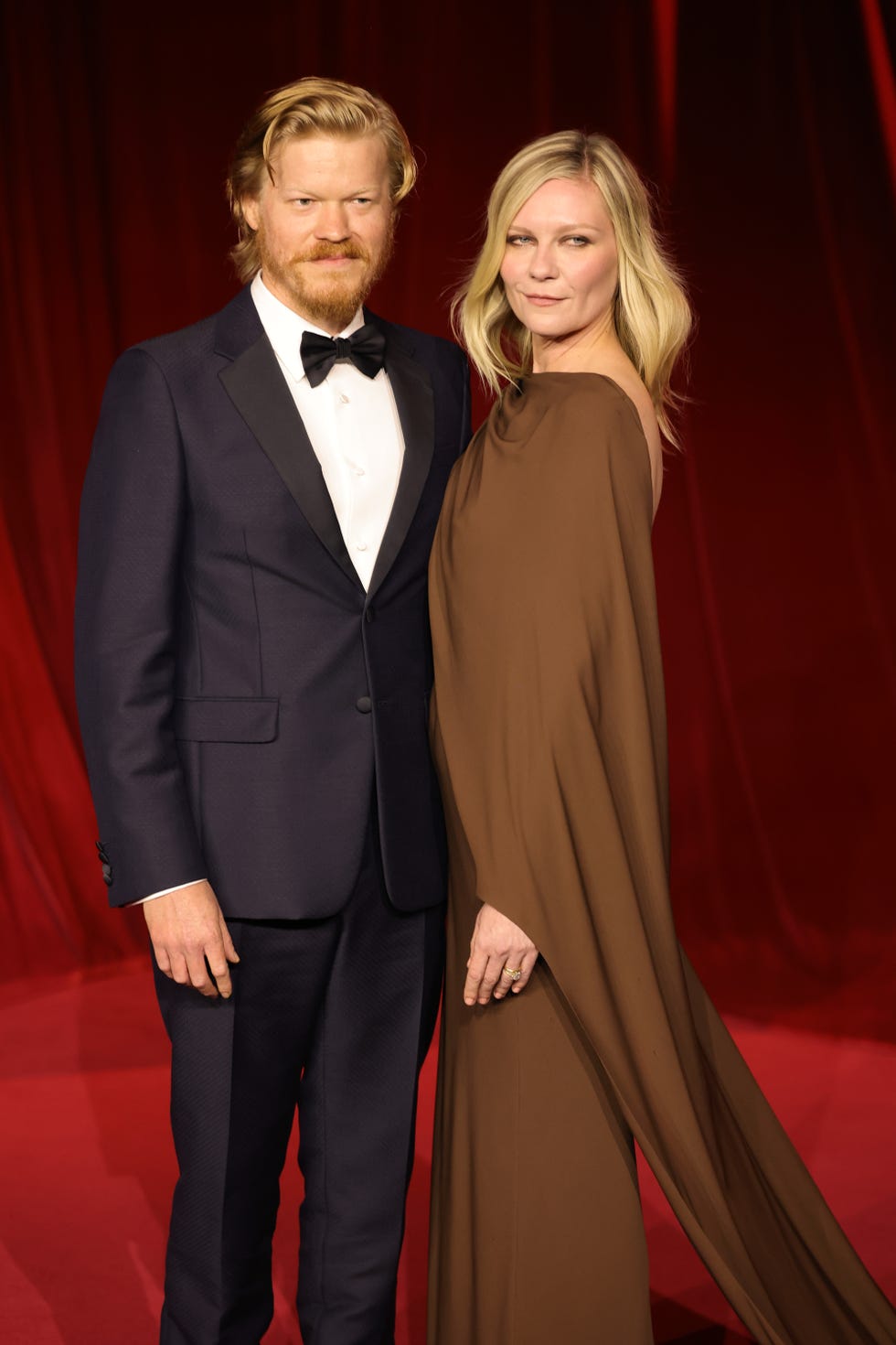jesse plemons and kirsten dunst at the fourth annual academy museum gala