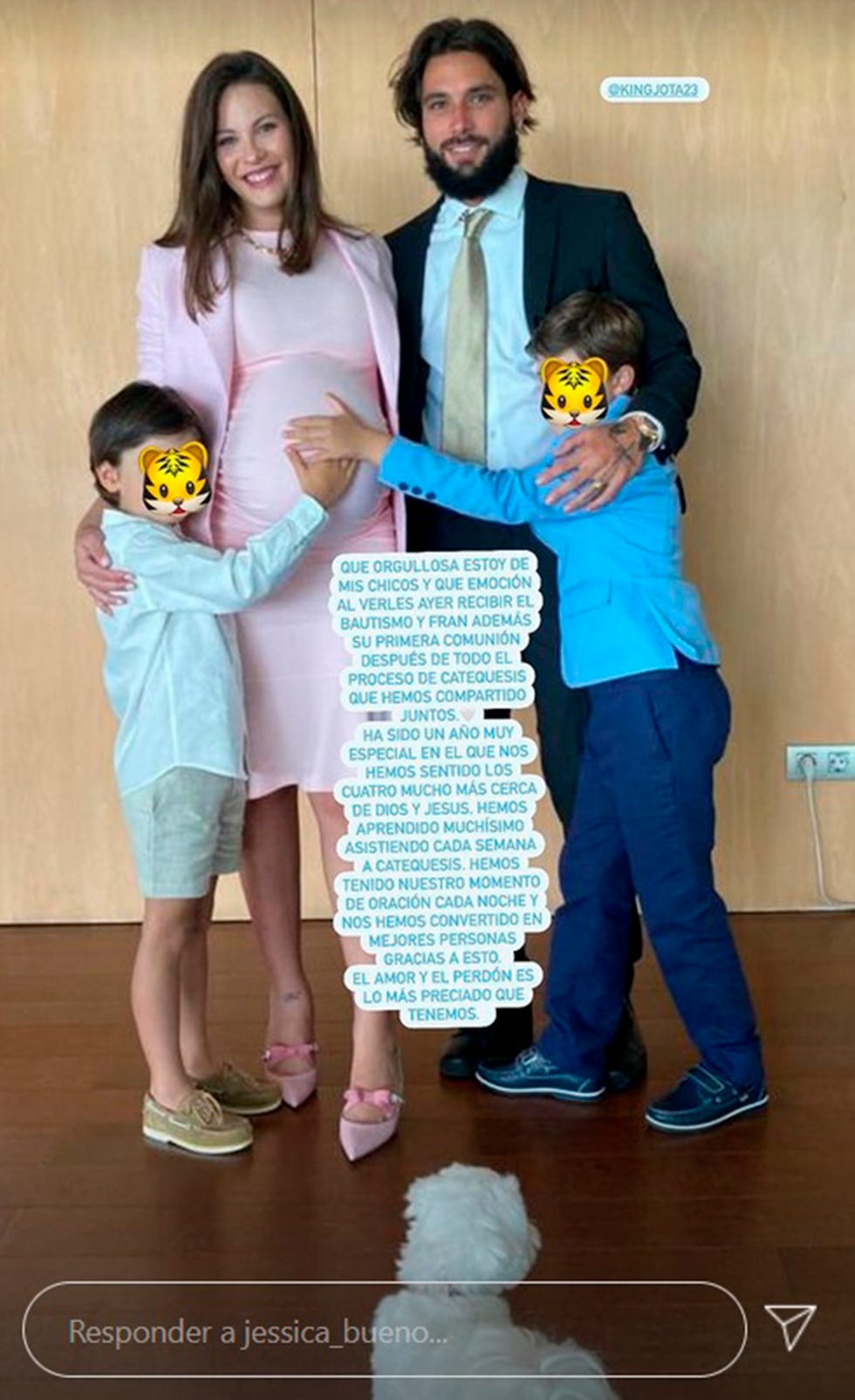 kiko rivera y jessica bueno celebran la primera comunión de su hijo francisco