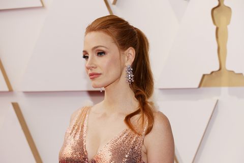 jessica chastain 94th annual academy awards arrivals