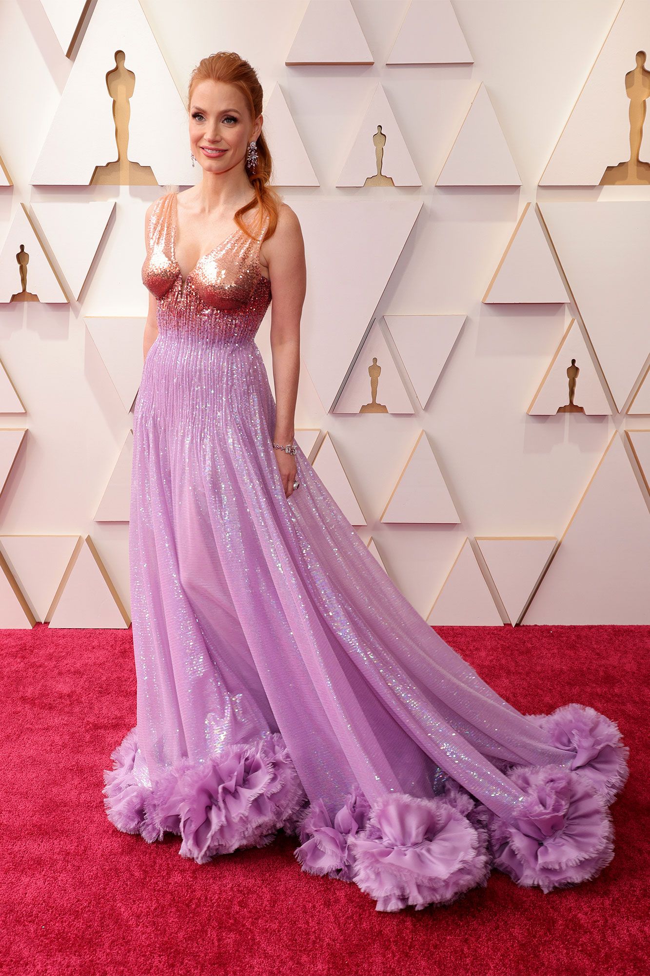 Jessica Chastain brilla con un vestido de Gucci en los Oscar