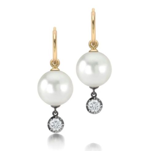 jessica mccormack  pearl gypset earrings