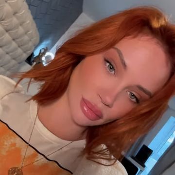 jessika power reveals red hair colour on instagram