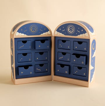 decorative advent calendar with drawers featuring celestial themes decorative advent calendar with drawers featuring celestial themes