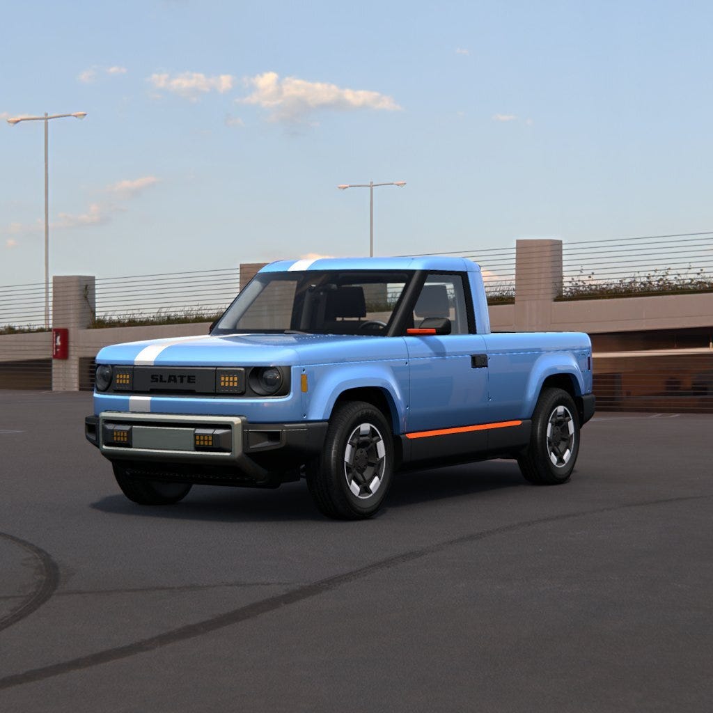 Light Blue Slate Truck