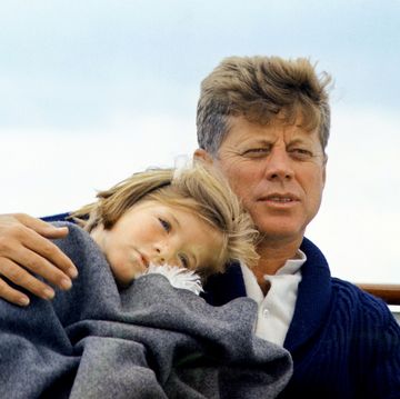 Caroline with her father
