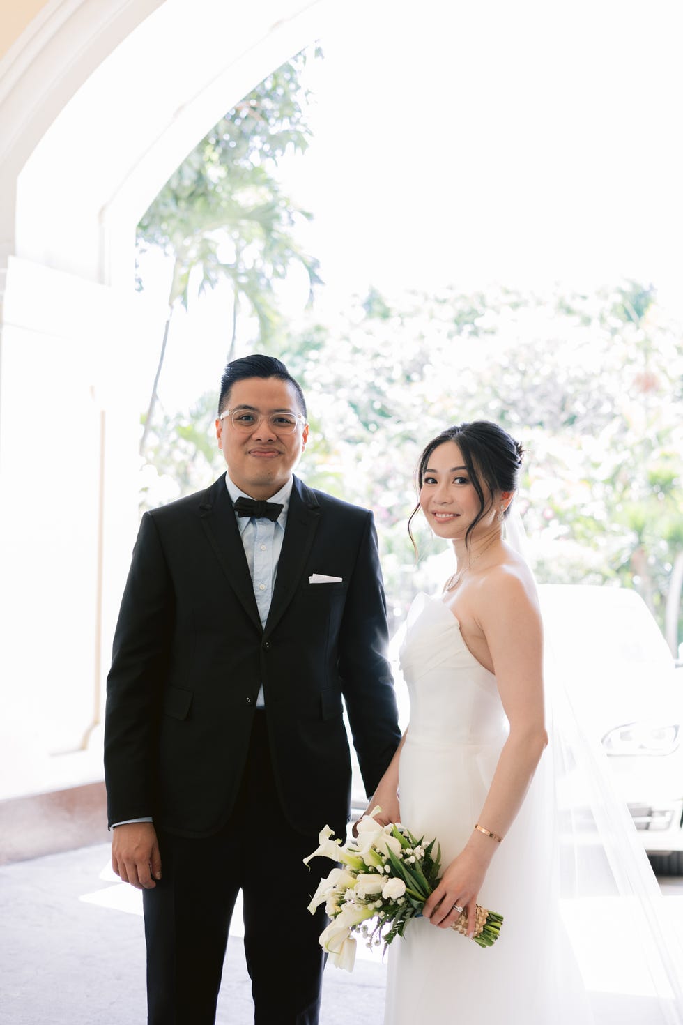 a man and woman posing for a picture