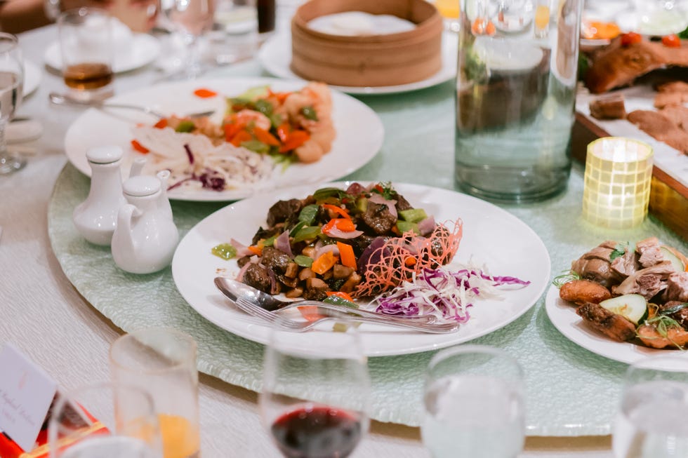 plates of food on a table