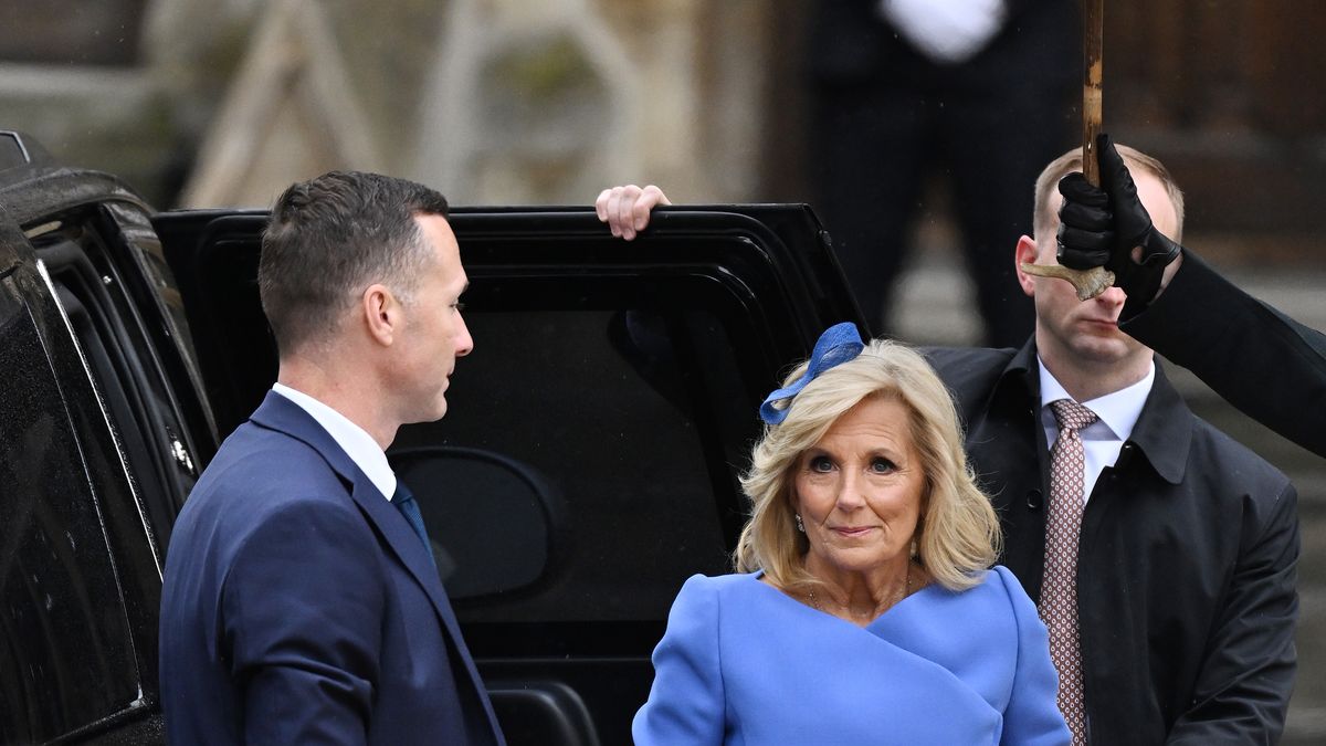 preview for First Lady Jill Biden arrives for King Charles III's Coronation
