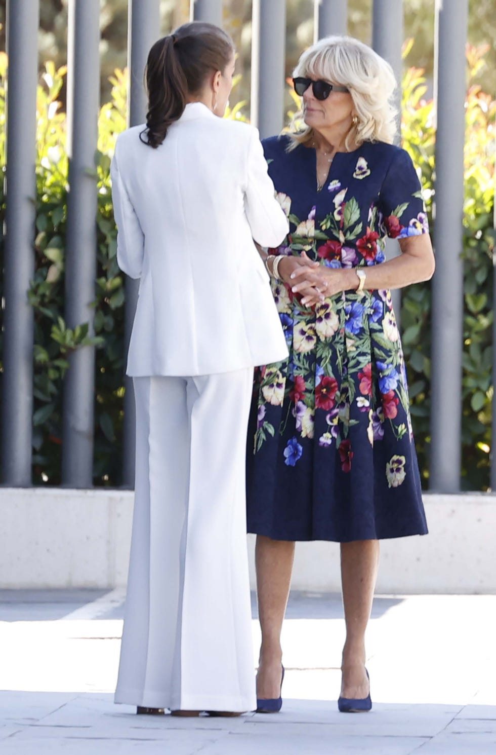 reina letizia y jill biden