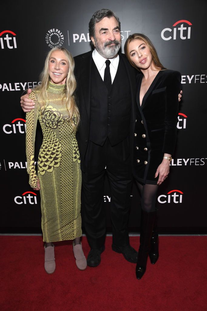 tom selleck with wife jillie mack and daughter hannah﻿
