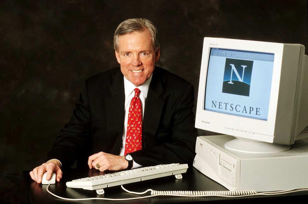 Jim Barksdale, Pdt. Netscape On April 24th 1998 In France .