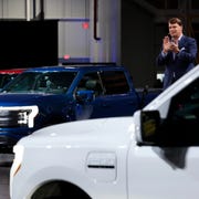 Jim Farley Ford F-150 Lightning Launch April 2022 jim farley ford f150 lightning launch april 2022