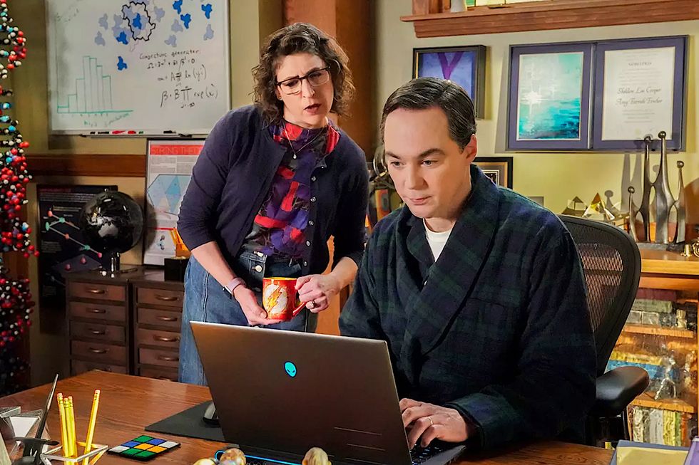 amy and sheldon in young sheldon