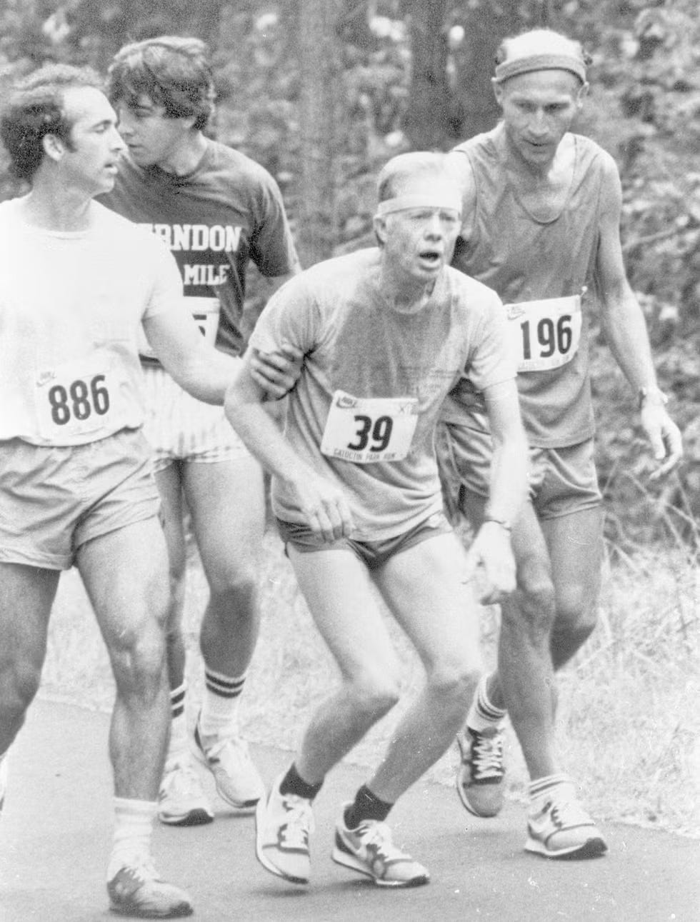 group of runners participating in a race