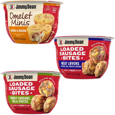 jimmy dean omelet minis and loaded sausage bites