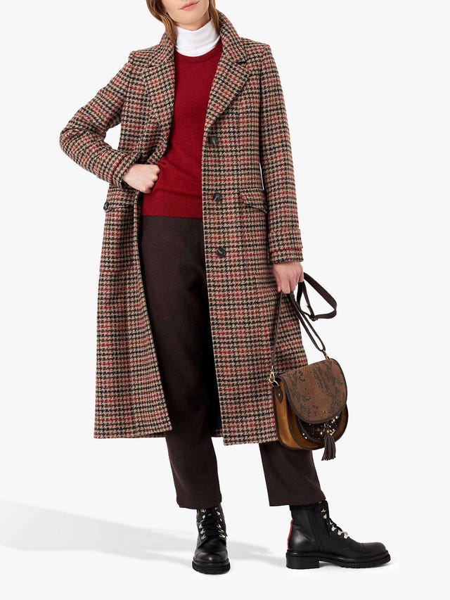 checked coats