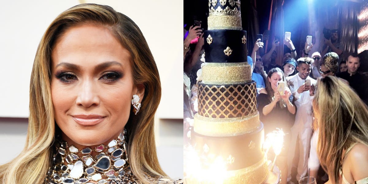 Jennifer Lopez's 50th Birthday Cake Was 10 Tiers