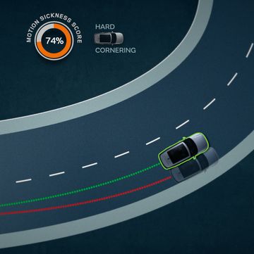jaguar land rover self driving car motion sickness research