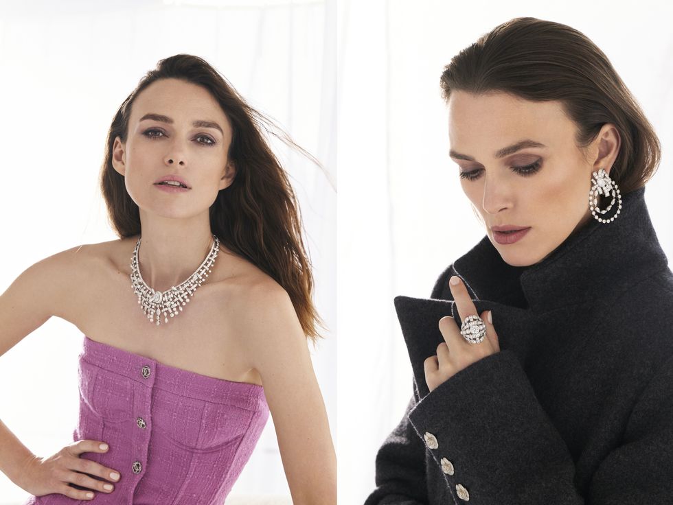 絕美中體現當代時尚，綺拉奈特莉演繹《tweed de chanel》頂級系列珍稀之作，改寫珠寶配戴的風格語彙！