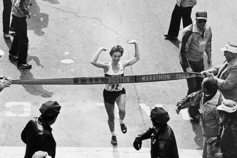 Joan Benoit Wins Boston Marathon