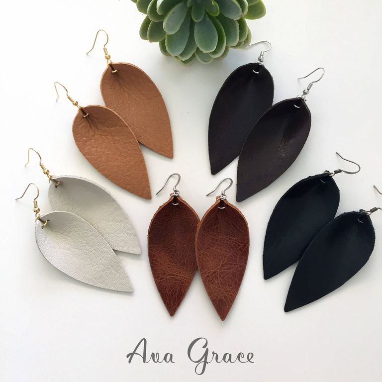 Buy Leaf Earrings in Duck Blue, Yellow and Gold Leather. Drop Earrings in  Blue, Mustard and Gold Leather. Christmas Gift for Women. Online in India -  Etsy
