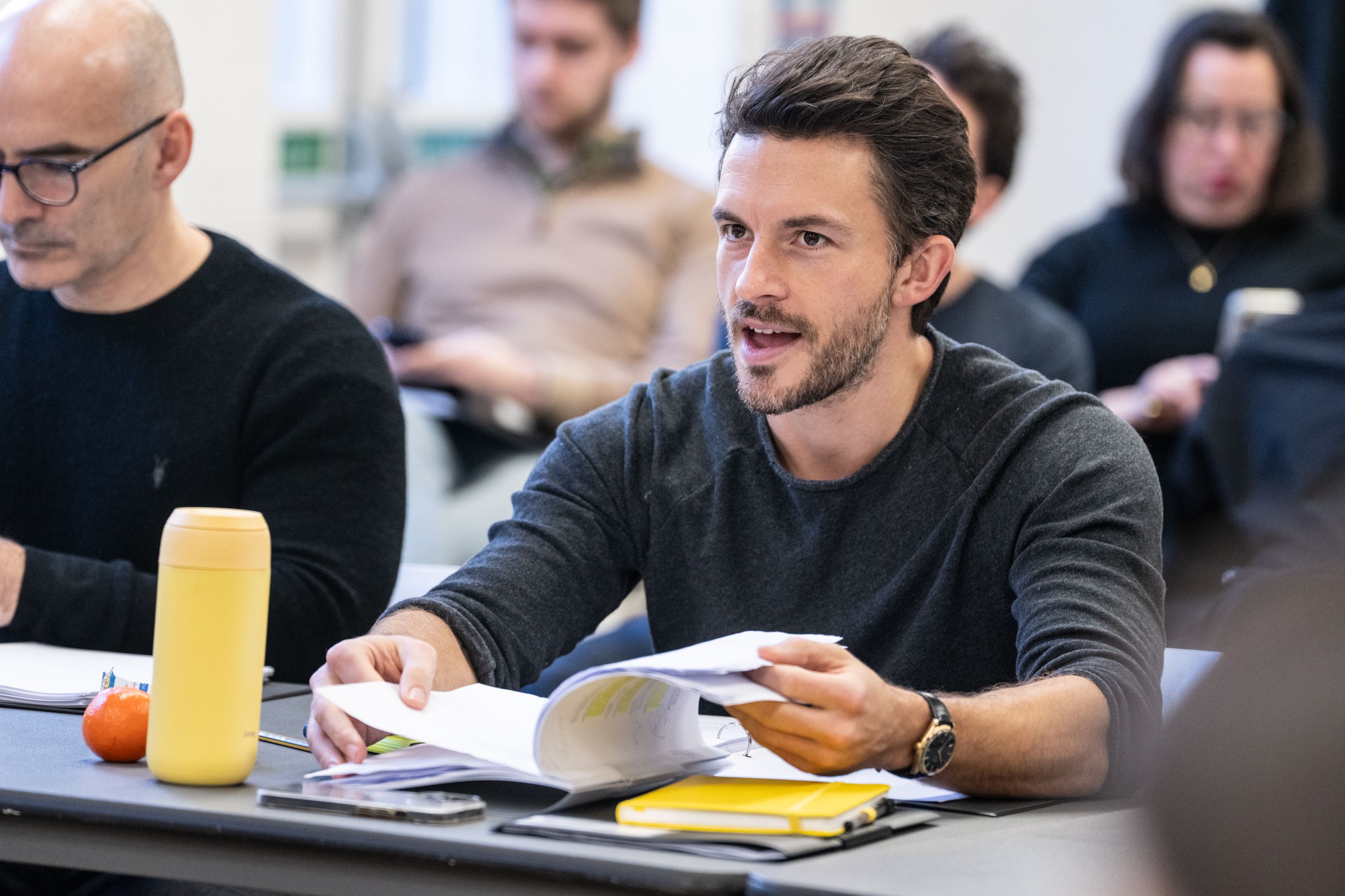 First look at Bridgerton's Jonathan Bailey in rehearsals for new show