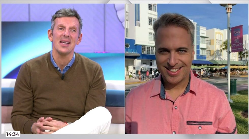 el presentador conecta con el periodista de miami desde el plato
