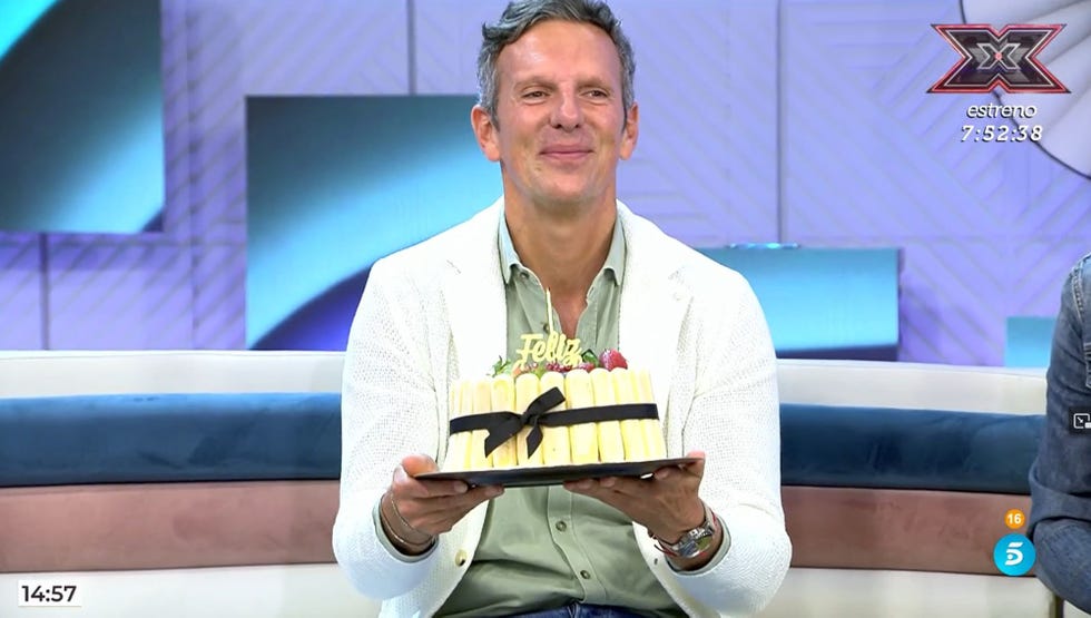 el presentador ha recibido una sorpresa en directo en telecinco