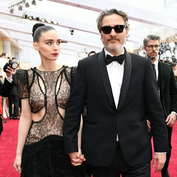 us actor joaquin phoenix arrives with rooney mara for the 92nd oscars at the dolby theatre in hollywood, california on february 9, 2020 photo by valerie macon  afp photo by valerie maconafp via getty images