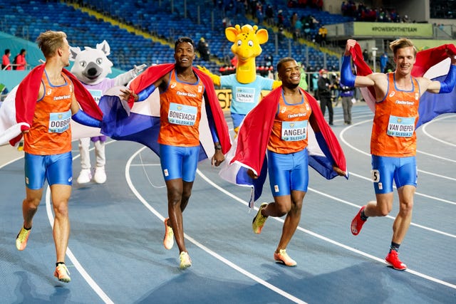 vlnr jochem dobber liemarvin bonevacia ramsey angela tony van diepen mannen estafetteteam teamnl