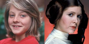 jodie foster carrie fisher leia star wars