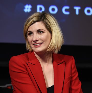 jodie whittaker speaks onstage at the doctor who panel during new york comic con