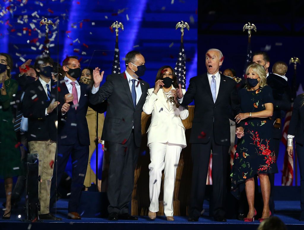 Celebrities react to Joe Biden and Kamala Harris winning the US election