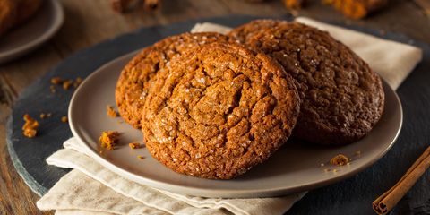 Warm Homemade Gingersnap Cookies