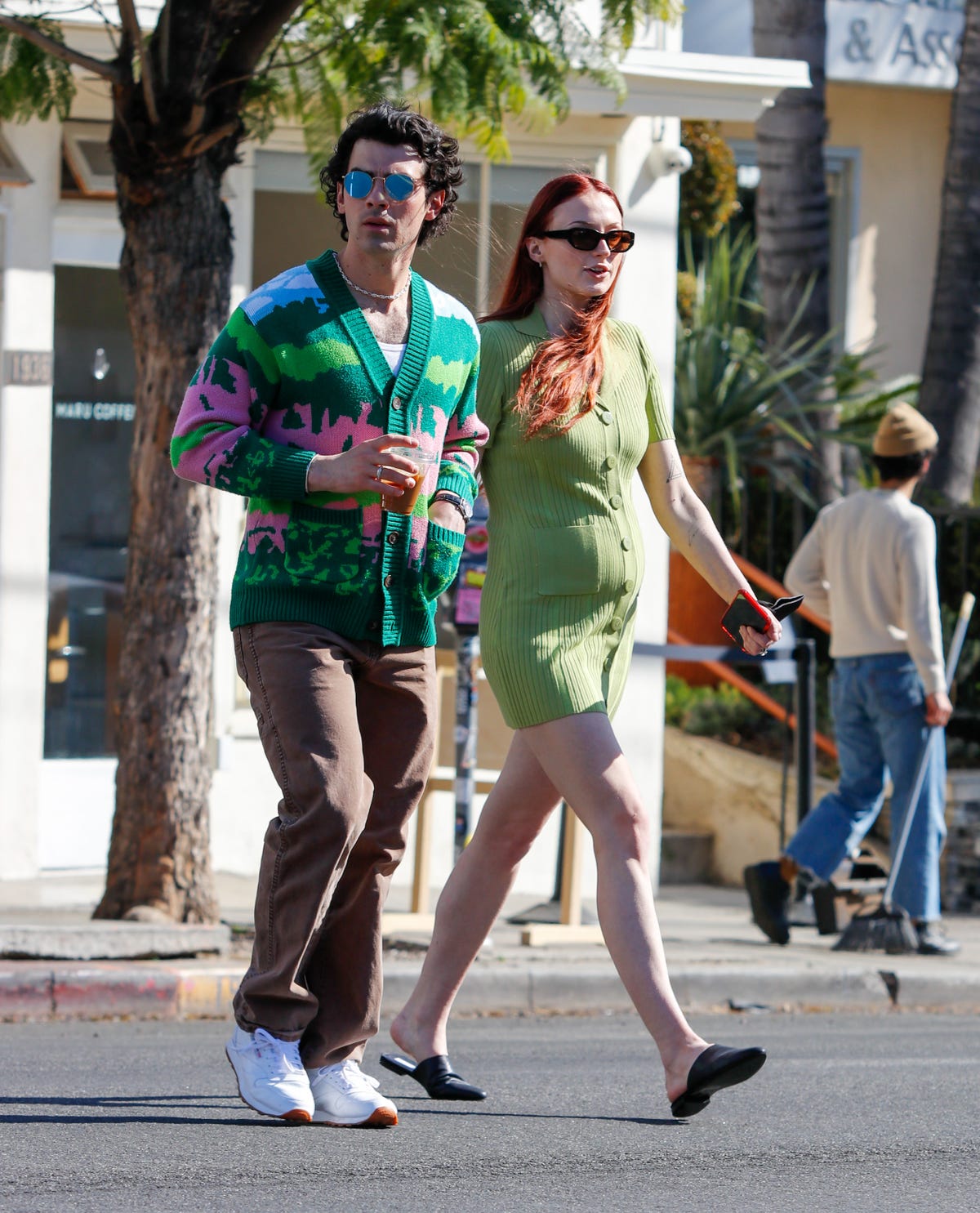 Joe Jonas & Sophie Turner Step Out to Walk Their Dogs Amid Quarantine:  Photo 4455059, Joe Jonas, Pregnant Celebrities, Sophie Turner Photos